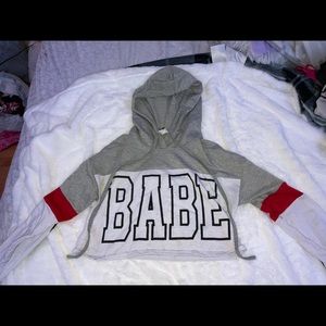 long sleeve cropped shirt